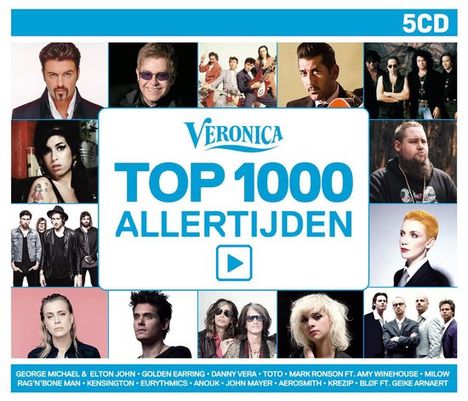 Veronica Top 1000 Allertijden 2020, 5 CDs