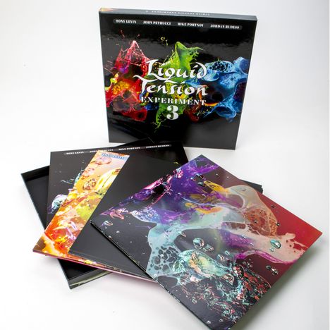 Liquid Tension Experiment: LTE3 (180g) (Limited Deluxe Box Set) (Opaque Hot Pink Vinyl), 3 LPs, 2 CDs und 1 Blu-ray Disc