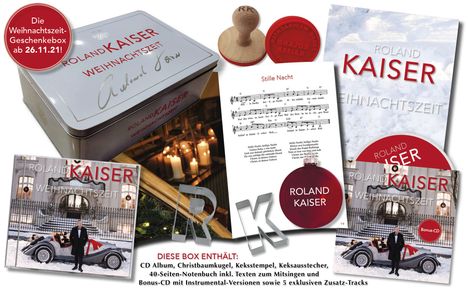 Roland Kaiser: Weihnachtszeit (limitierte Fanbox), 2 CDs und 1 Merchandise