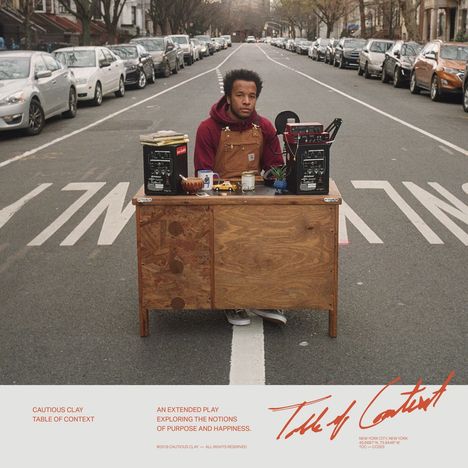 Cautious Clay: Table Of Context, CD