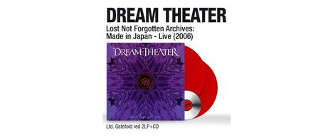 Dream Theater: Lost Not Forgotten Archives: Made In Japan - Live (2006) (180g) (Limited Edition) (Red Vinyl), 2 LPs und 1 CD