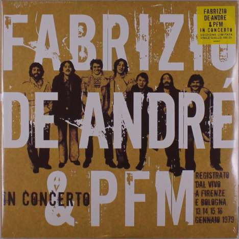 Fabrizia De Andre &amp; P.F.M.: In Concerto (180g) (Limited Edition) (Yellow Vinyl), 2 LPs