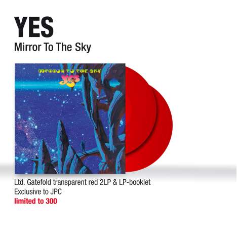 Yes: Mirror To The Sky (180g) (Limited Edition) (Transparent Red Vinyl) (Exklusiv für jpc!), 2 LPs