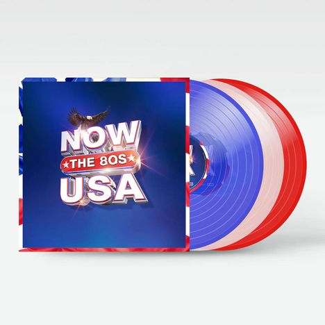 Now That's What I Call USA: The 80s (Red, Pink &amp; Violet Vinyl), 3 LPs