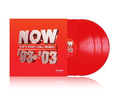 Now That's What I Call Music: 40 Years Volume 2 (1993-2003) (Red Vinyl), 3 LPs