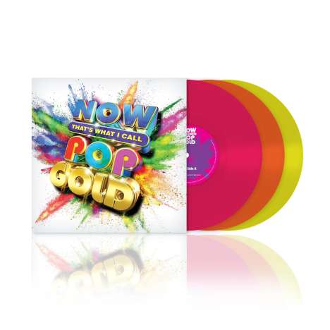 Pop Sampler: Now That's What I Call Pop Gold (Neon Pink, Orange &amp; Yellow Vinyl), 3 LPs
