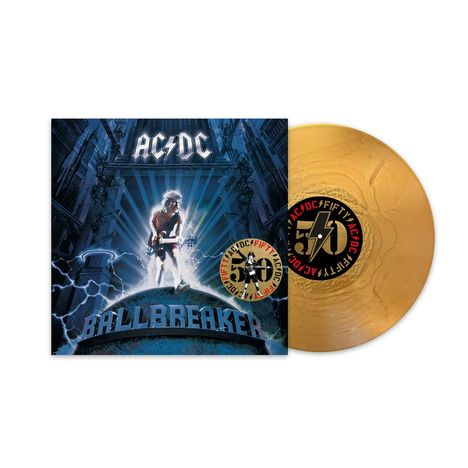 AC/DC: Ballbreaker (50th Anniversary) (180g) (Limited Edition) (Gold Vinyl) (+ Artwork Print), LP