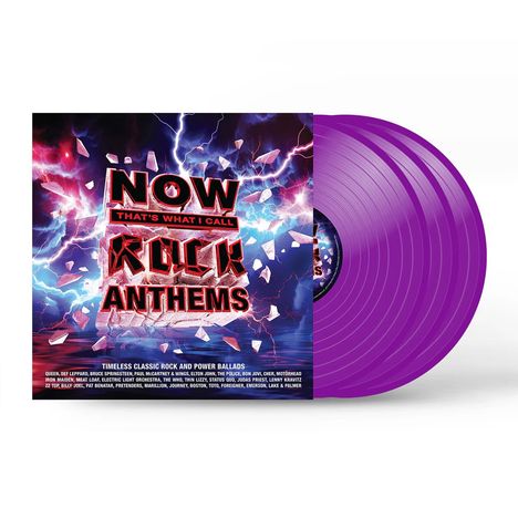 Now That’s What I Call Rock Anthems (Neon Violet Vinyl), 3 LPs