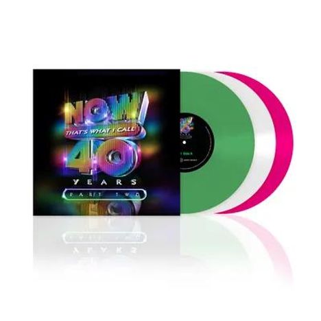 Now That's What I Call 40 Years Part 2 (Green, Clear Transparent &amp; Pink Vinyl), 3 LPs