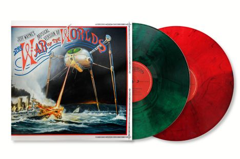 Jeff Wayne: Filmmusik: Jeff Wayne's Musical Version Of The War Of The Worlds (Limited Indie Edition) (LP1: Martian Green / LP2: Red Weed Vinyl), 2 LPs
