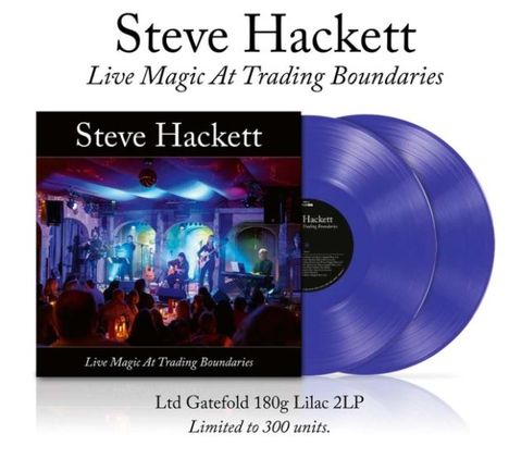 Steve Hackett (geb. 1950): Live Magic At Trading Boundaries (180g) (Limited Indie Edition) (Lilac Vinyl), 2 LPs