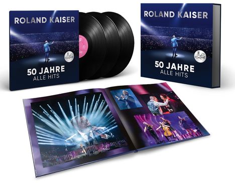 Roland Kaiser: Roland Kaiser - 50 Jahre. Alle Hits.Live (Limited Edition), 3 LPs