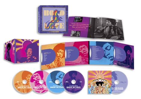 Jimi Hendrix (1942-1970): Bold As Love, 4 CDs und 1 Blu-ray Disc