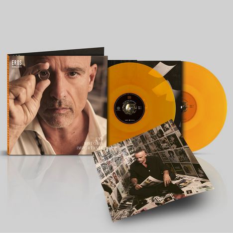 Eros Ramazzotti: Una Historia Importante (Orange Vinyl) (signiert), 2 LPs