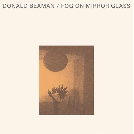 DONALD BEAMAN / FOG ON MIRROR GLASS. Silhouette eines Pflanzenstraußes vor unscharfen Innenelementen.