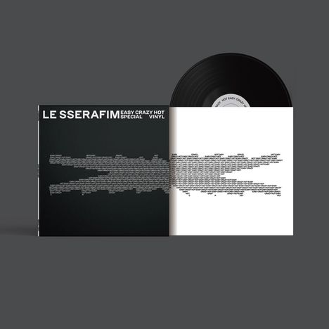 Le Sserafim: 'EASY-CRAZY-HOT' SPECIAL VINYL (Carbon Black Vinyl), LP