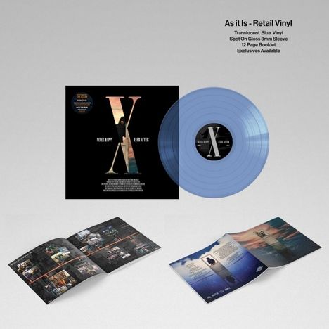 "As it Is - Retail Vinyl" beschreibt Vinyl mit blauer Scheibe, schwarzem Cover und Booklet.