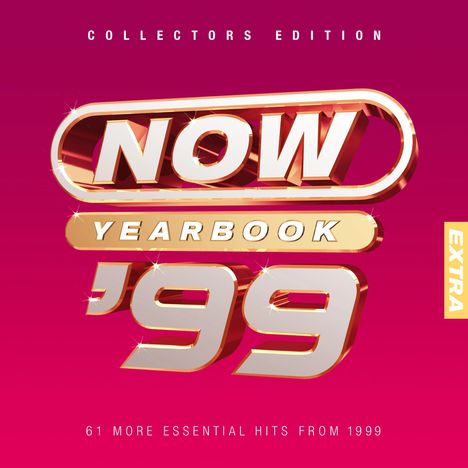 Auf rotem Hintergrund steht "COLLECTORS EDITION", darunter "NOW YEARBOOK '99", mit "EXTRA" an der Seite.