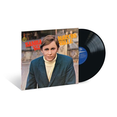 Text: "Samba '68", "Marcos Valle". Ein Mann im Anzug sitzt, daneben eine Schallplatte.