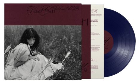 Zu sehen sind die Schriftzüge "Violet Grohl" und "Be Sweet To Me" auf einem Albumcover, daneben eine Schallplatte.