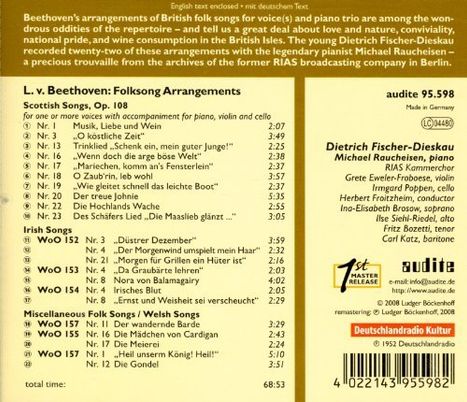 Ludwig van Beethoven (1770-1827): Edition Fischer-Dieskau 3, CD