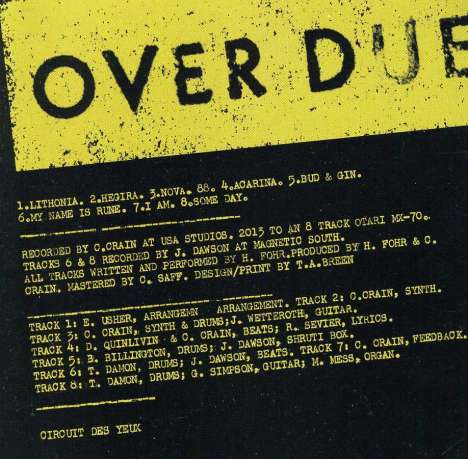 Circuit Des Yeux: Overdue, CD