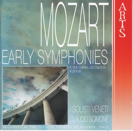 Wolfgang Amadeus Mozart (1756-1791): Symphonien Nr.1,4-6, CD