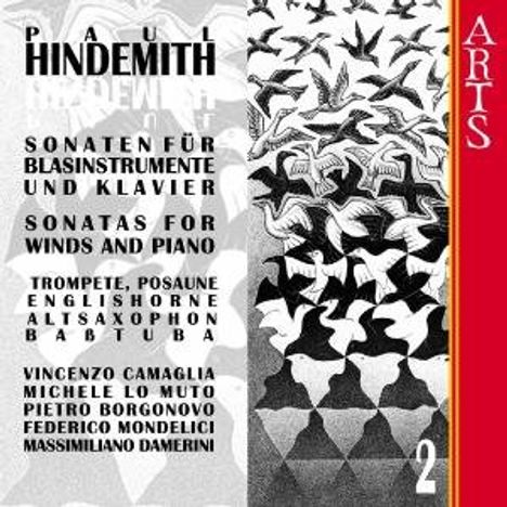 Paul Hindemith (1895-1963): Sonaten f.Bläser &amp; Klavier Vol.2, CD