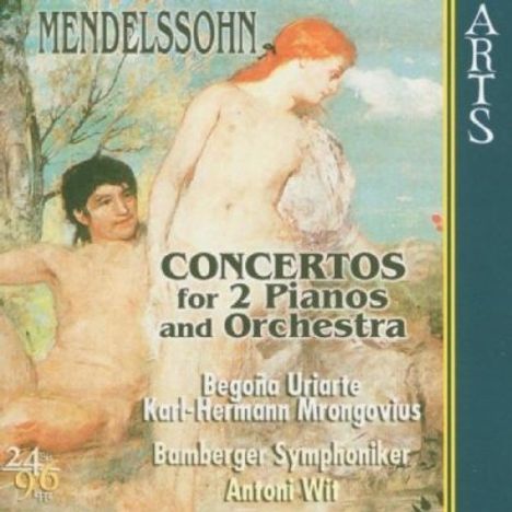 Felix Mendelssohn Bartholdy (1809-1847): Konzerte As-Dur &amp; E-Dur für 2 Klaviere &amp; Orchester, CD