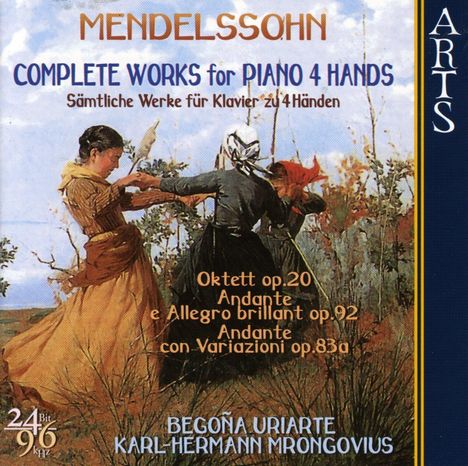 Felix Mendelssohn Bartholdy (1809-1847): Klavierwerke zu 4 Händen, CD