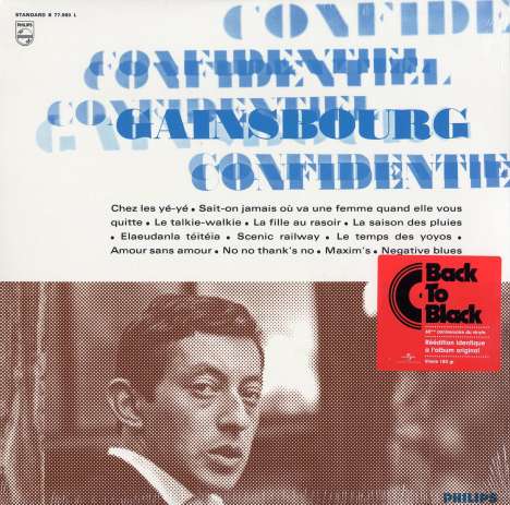 Serge Gainsbourg (1928-1991): Confidentiel (180g), LP