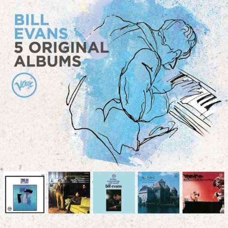 Bill Evans (Piano) (1929-1980): 5 Original Albums (60 Jahre Verve), 5 CDs
