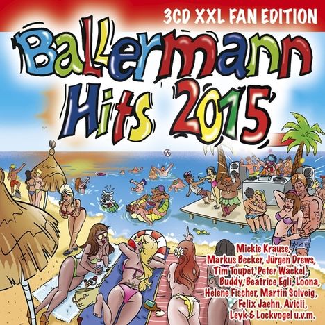Ballermann Hits 2015 (XXL Fan Edition), 3 CDs