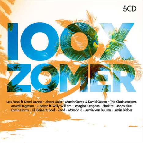 100X Zomer 2018, 5 CDs