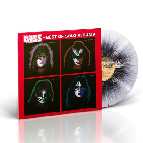 Kiss: Best Of Solo Albums (180g) (Limited Edition) (White/Black &amp; Silver Splattered Vinyl), LP