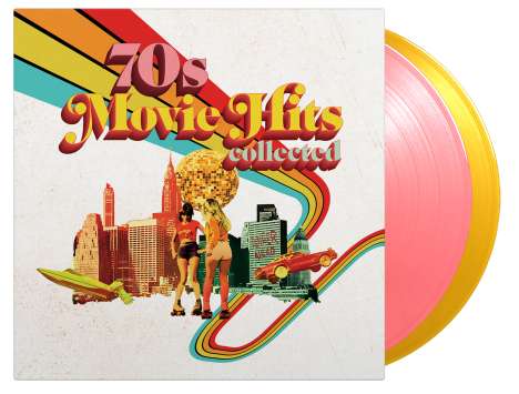 Filmmusik: 70's Movie Hits Collected (180g) (Limited Numbered Edition) (Pink &amp; Yellow Vinyl), 2 LPs