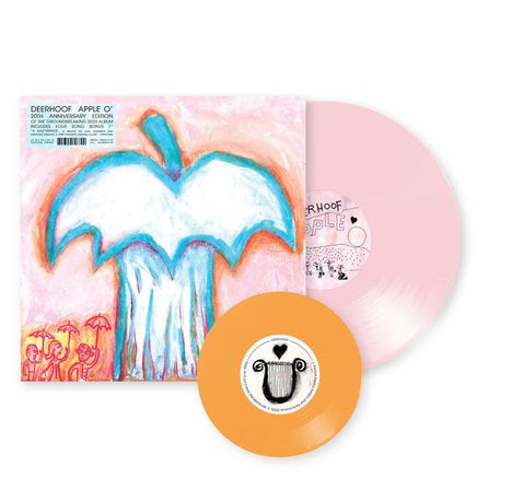 Deerhoof: Apple O' (20th Anniversary) (Limited Indie Edition) (Cotton Candy Vinyl), 1 LP und 1 Single 7"