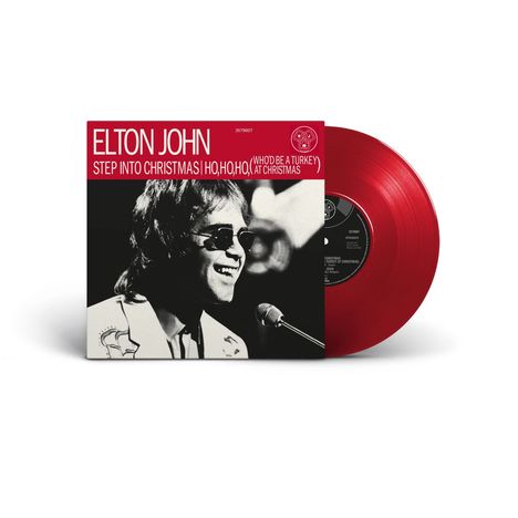 Elton John: Step Into Christmas (Limited Edition) (Red Vinyl), Single 10"