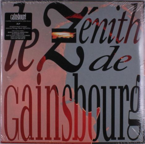 Serge Gainsbourg (1928-1991): Le Zenith De Gainsbourg, 3 LPs