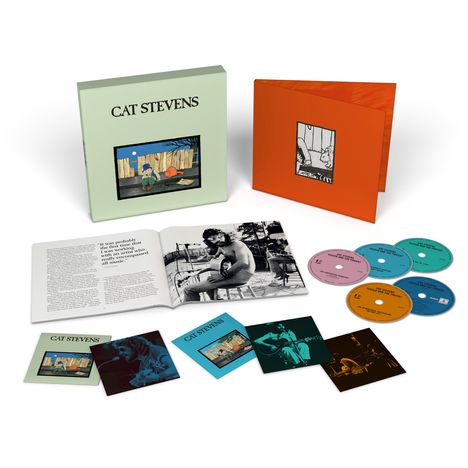 Yusuf (Yusuf Islam / Cat Stevens) (geb. 1948): Teaser And The Firecat (50th Anniversary Edition) (Remastered) (Limited Edition), 4 CDs, 1 Blu-ray Disc und 1 Buch