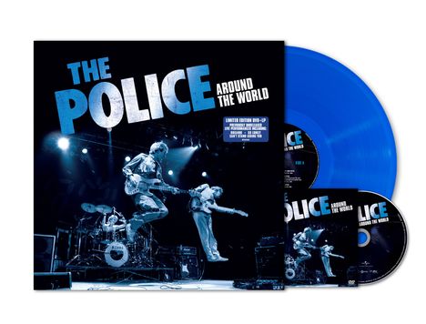 The Police: Around The World (180g) (Transparent Blue Vinyl), 1 LP und 1 DVD