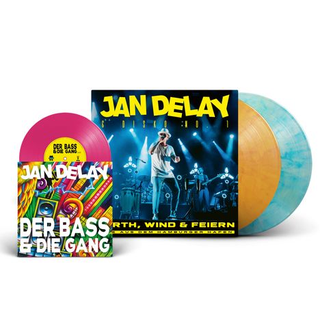 Jan Delay: Earth, Wind &amp; Feiern - Live aus dem Hamburger Hafen (180g) (Limited Edition) (Colored Vinyl), 2 LPs und 1 Single 7"