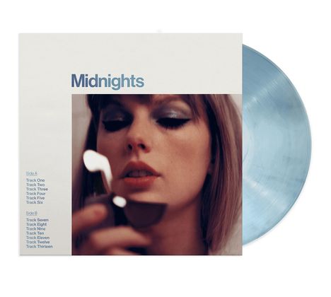 Taylor Swift: Midnights (Limited Special Edition) (Moonstone Blue Marbled Vinyl), LP