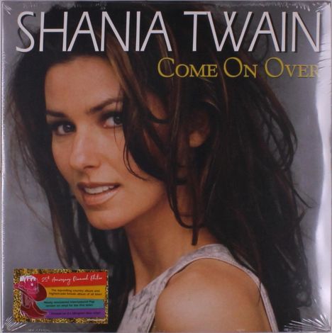 Shania Twain: Come On Over (25th Anniversary) (remastered) (180g) (Limited Diamond Edition) (Blue Vinyl), 2 LPs