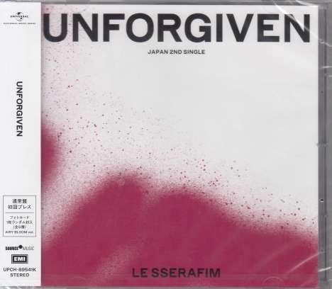 Le Sserafim: Unforgiven (Standard Edition) (First Press), Maxi-CD