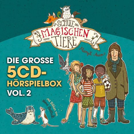 Die Schule der Magischen Tiere: Die große 5 CD Hörspielbox Vol. 2, 5 CDs