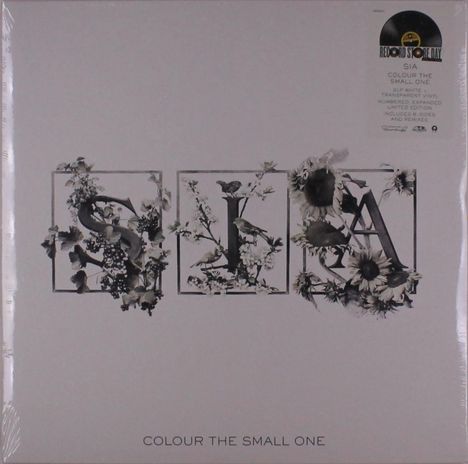 Sia: Colour The Small One (RSD) (Limited Expanded Numbered Edition) (White &amp; Transparent Vinyl), 2 LPs