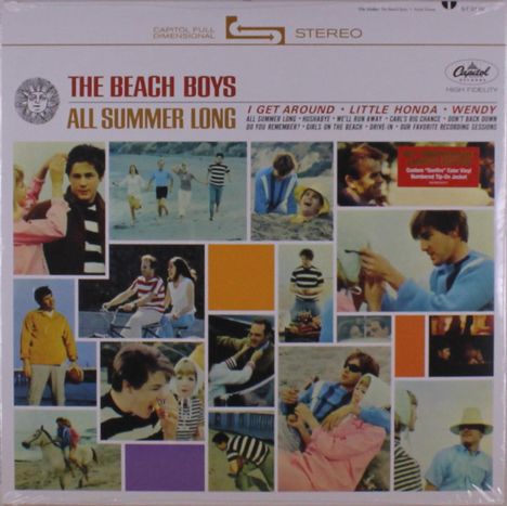 The Beach Boys: All Summer Long (60th Anniversary) (Limited Numbered Edition) (Sunfire Vinyl), LP