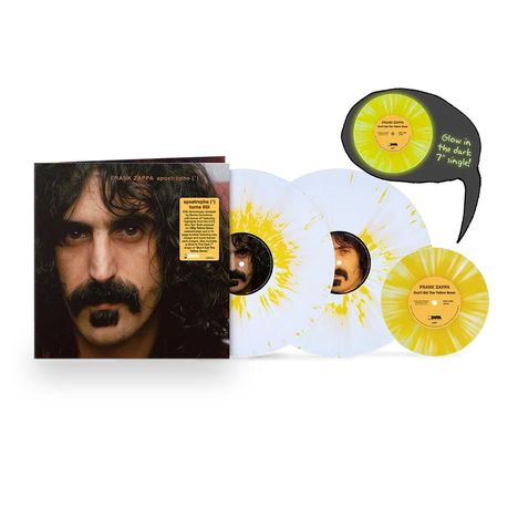 Frank Zappa (1940-1993): Apostrophe (') (50th Anniversary Limited Edition) (White & Yellow Vinyl), 2 LPs und 1 Single 7"