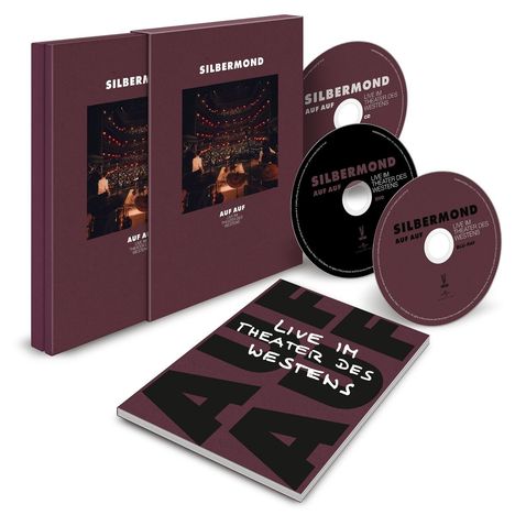 Silbermond: Auf auf: Live im Theater des Westens (limitierte Premium Edition), 1 CD, 1 Blu-ray Disc und 1 DVD